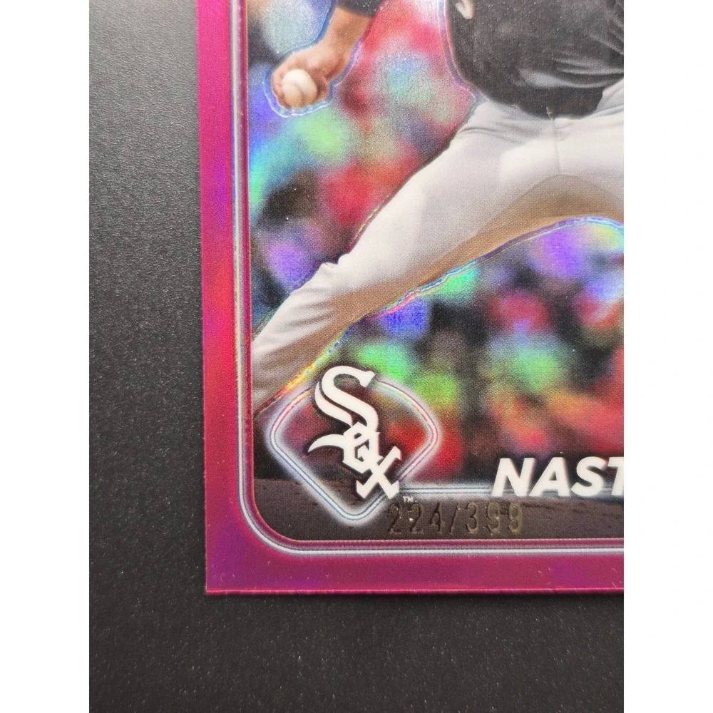 2024 Topps‎ Chrome Update Nick Nastrini #USC14 Magenta Refractor #/399 (RC)